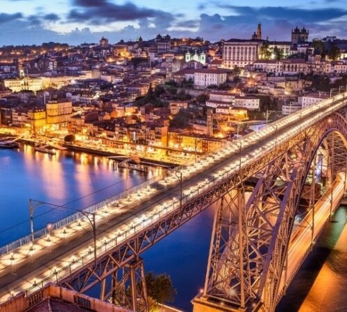 Vista sobre o Porto à noite - 3º edição Imobinvest, Alfândega do Porto